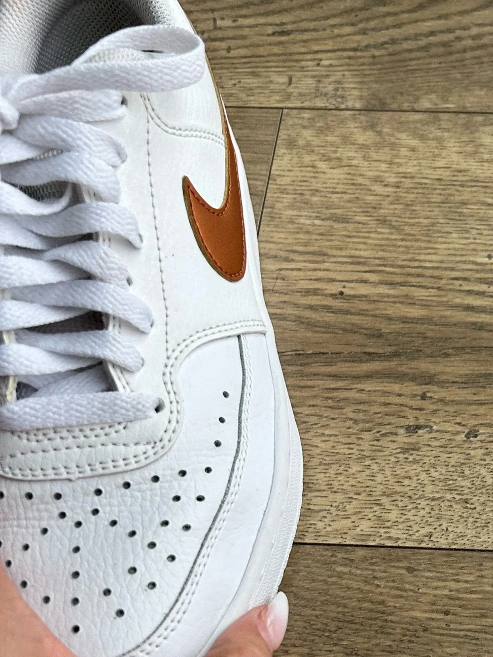 Nike Women's Sneakers with Copper Swoosh
